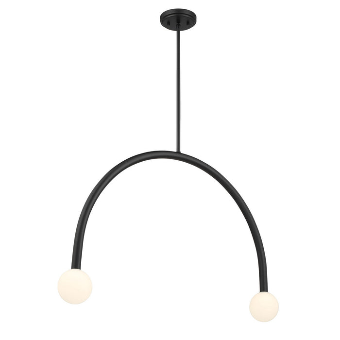 Meridian - M100132MBK - LED Chandelier - Matte Black