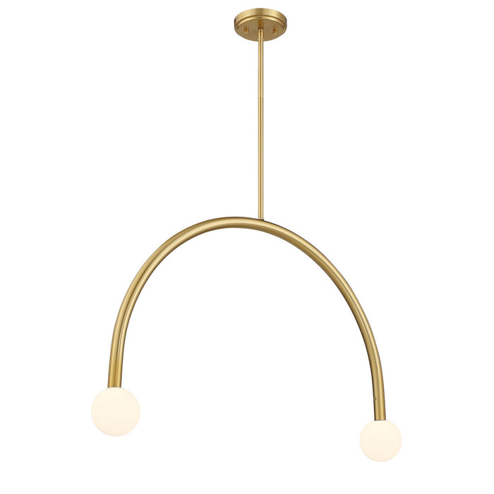 Meridian - M100132NB - LED Chandelier - Natural Brass