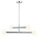 Meridian - M100133CH - LED Chandelier - Chrome