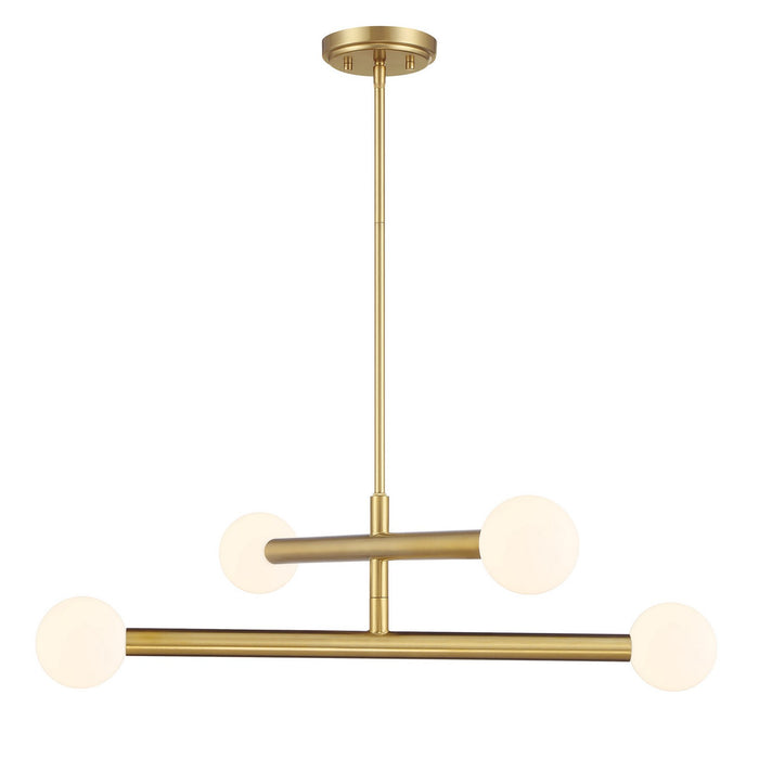 Meridian - M100133NB - LED Chandelier - Natural Brass