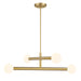 Meridian - M100133NB - LED Chandelier - Natural Brass