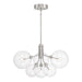 Meridian - M100135BN - LED Chandelier - Brushed Nickel