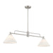 Meridian - M100136BN - Two Light Chandelier - Brushed Nickel