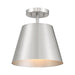 Meridian - M60076BN - One Light Semi-Flush Mount - Brushed Nickel