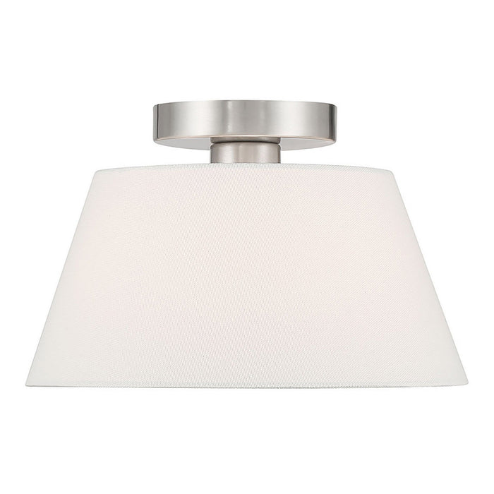 Meridian - M60077BN - Three Light Semi-Flush Mount - Brushed Nickel