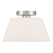 Meridian - M60077BN - Three Light Semi-Flush Mount - Brushed Nickel