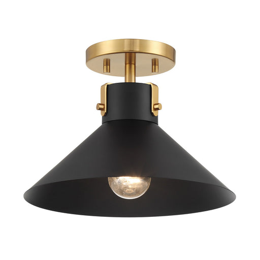 One Light Semi-Flush Mount