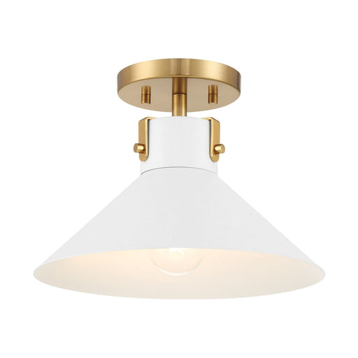 One Light Semi-Flush Mount