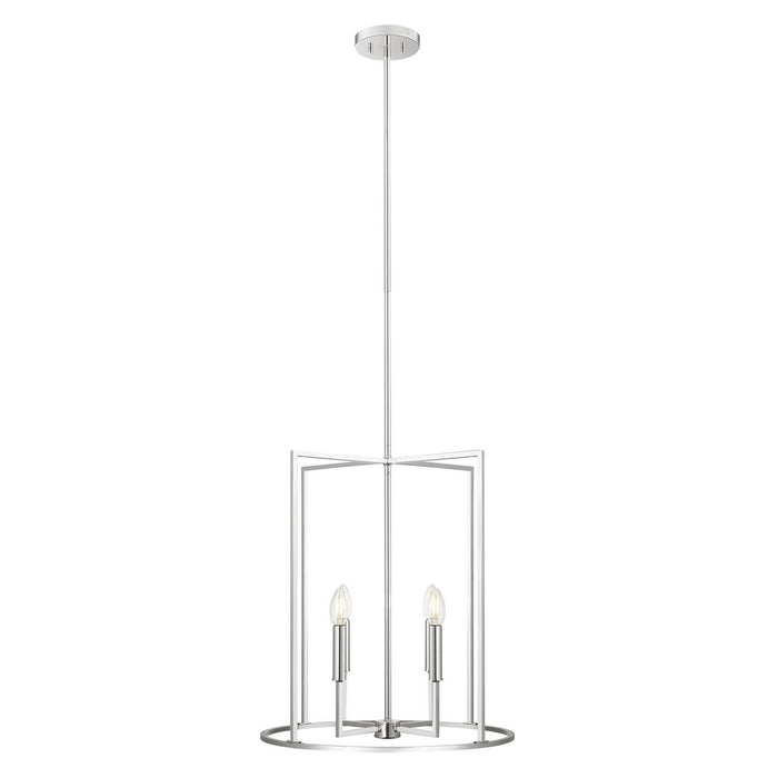 Meridian - M7044CH - Four Light Pendant - Chrome