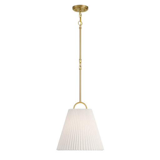 Meridian - M7045NB - One Light Pendant - Natural Brass