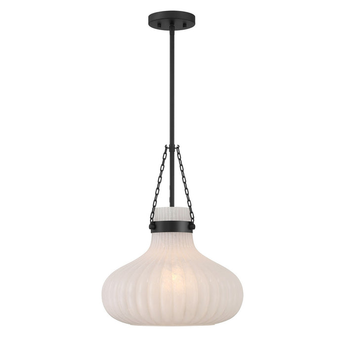 Meridian - M7046MBK - One Light Pendant - Matte Black