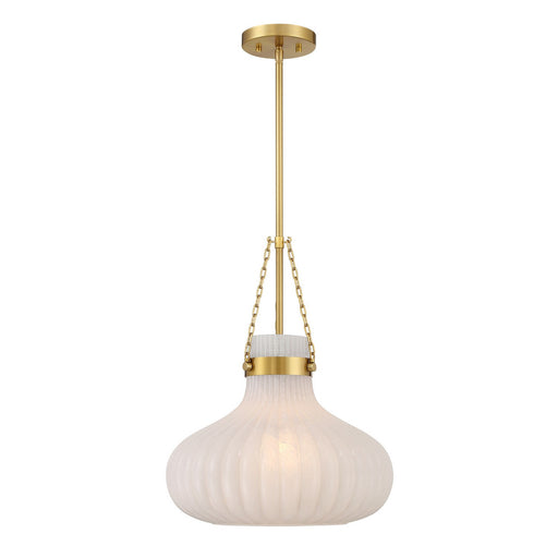 Meridian - M7046NB - One Light Pendant - Natural Brass