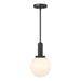 Meridian - M7050MBK - One Light Pendant - Matte Black