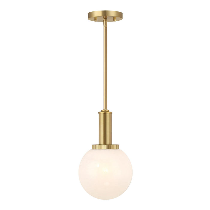 Meridian - M7050NB - One Light Pendant - Natural Brass