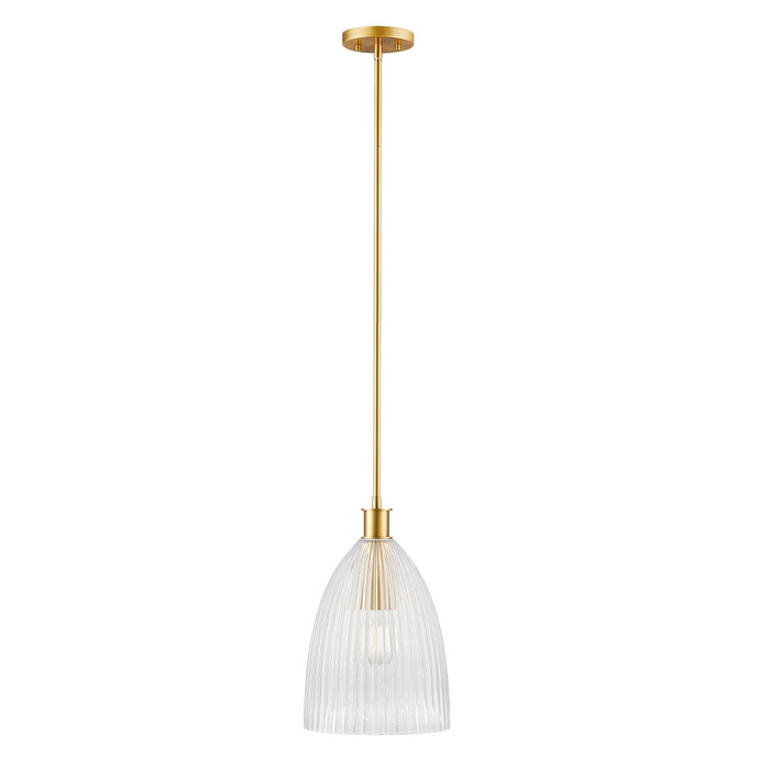 Meridian - M7051NB - One Light Pendant - Natural Brass