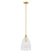 Meridian - M7051NB - One Light Pendant - Natural Brass