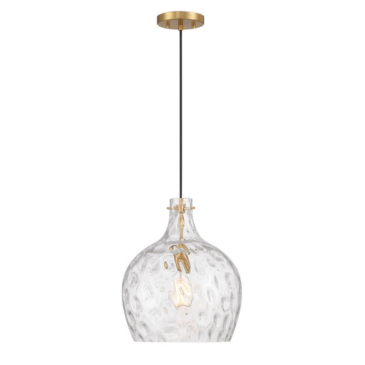 Meridian - M7053NB - One Light Pendant - Natural Brass