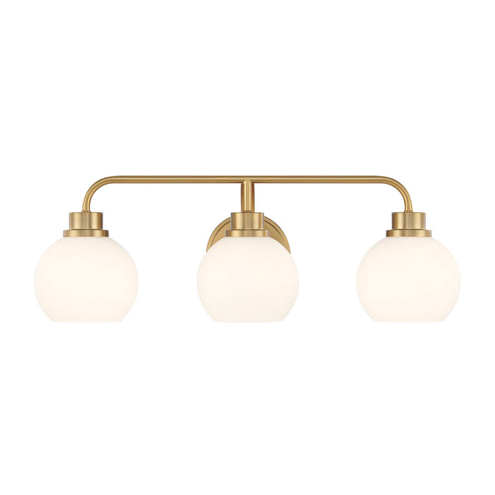 Meridian - M80081NB - Three Light Bathroom Vanity - Natural Brass