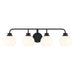 Meridian - M80082MBK - Four Light Bathroom Vanity - Matte Black