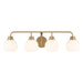 Meridian - M80082NB - Four Light Bathroom Vanity - Natural Brass