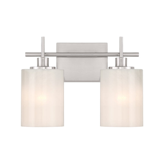 Meridian - M80083BN - Two Light Bathroom Vanity - Brushed Nickel