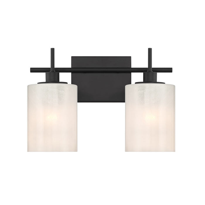 Meridian - M80083MBK - Two Light Bathroom Vanity - Matte Black