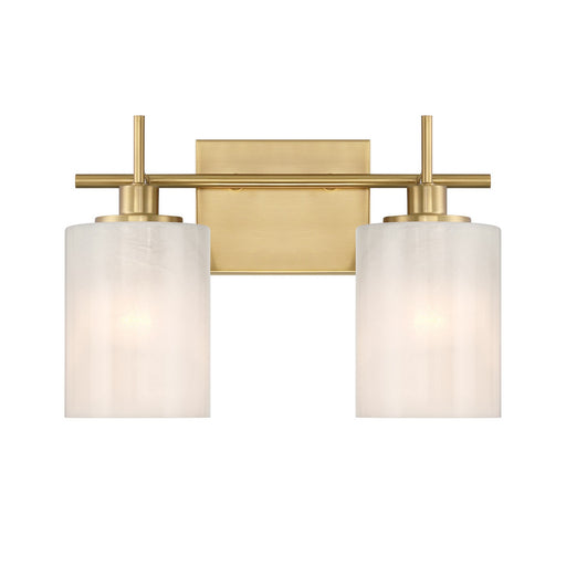 Meridian - M80083NB - Two Light Bathroom Vanity - Natural Brass