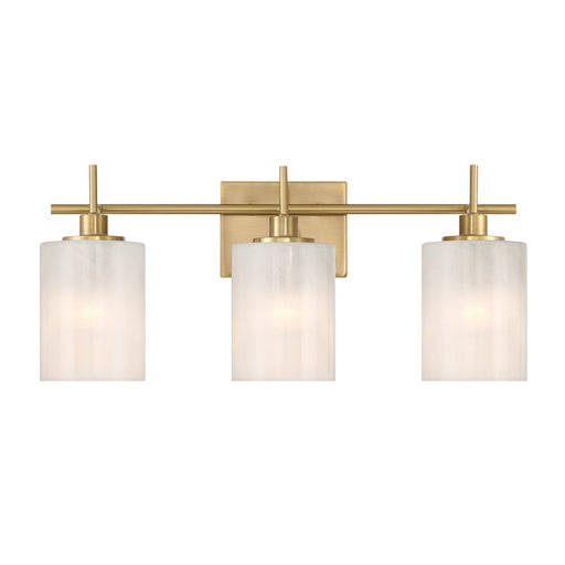 Meridian - M80084NB - Three Light Bathroom Vanity - Natural Brass