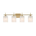 Meridian - M80085NB - Four Light Bathroom Vanity - Natural Brass