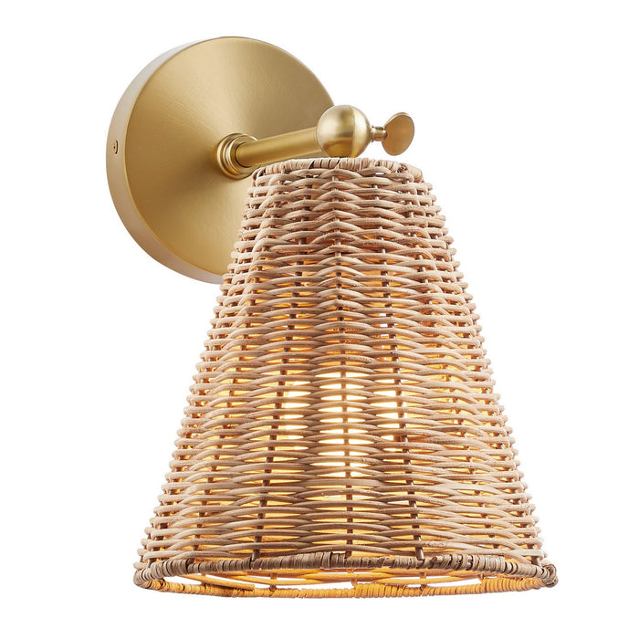 Meridian - M90118NB - One Light Wall Sconce - Natural Brass