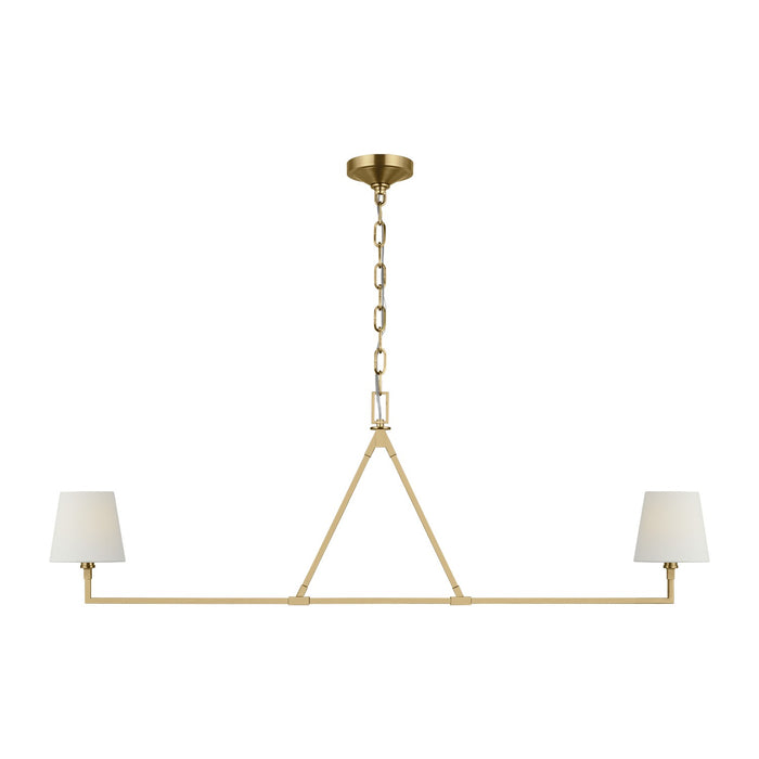 Visual Comfort Studio - CC1732BBS - Two Light Linear Chandelier - Perth - Burnished Brass