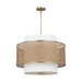 Visual Comfort Studio - KSP1043BBSBRTN - Three Light Pendant - Sawyer - Blonde Rattan