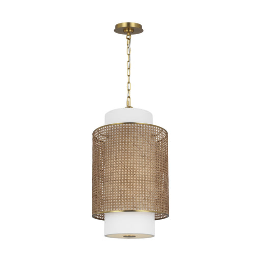 Visual Comfort Studio - KSP1171BBSBRTN - One Light Pendant - Sawyer - Blonde Rattan