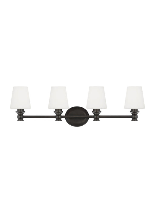 Visual Comfort Studio - VS22104AI - Four Light Vanity - Xavierre - Aged Iron