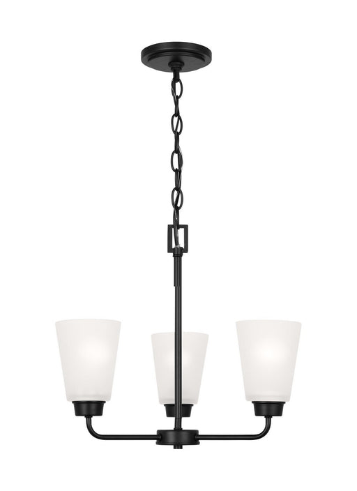 Generation Lighting - 3115203EN3-112 - Three Light Chandelier - Kerrville - Midnight Black