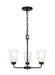 Generation Lighting - 3115203EN3-112 - Three Light Chandelier - Kerrville - Midnight Black