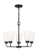 Generation Lighting - 3115205EN3-112 - Five Light Chandelier - Kerrville - Midnight Black