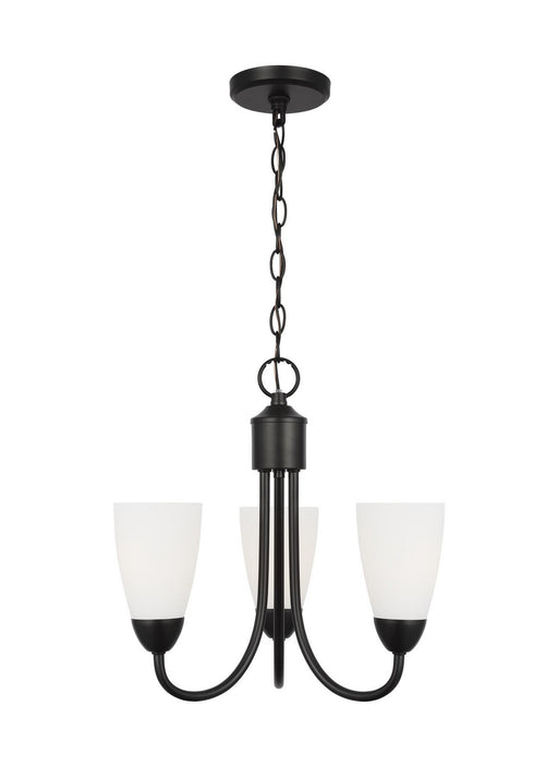 Generation Lighting - 3120203EN3-112 - Three Light Chandelier - Seville - Midnight Black