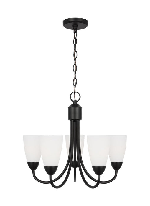 Generation Lighting - 3120205EN3-112 - Five Light Chandelier - Seville - Midnight Black