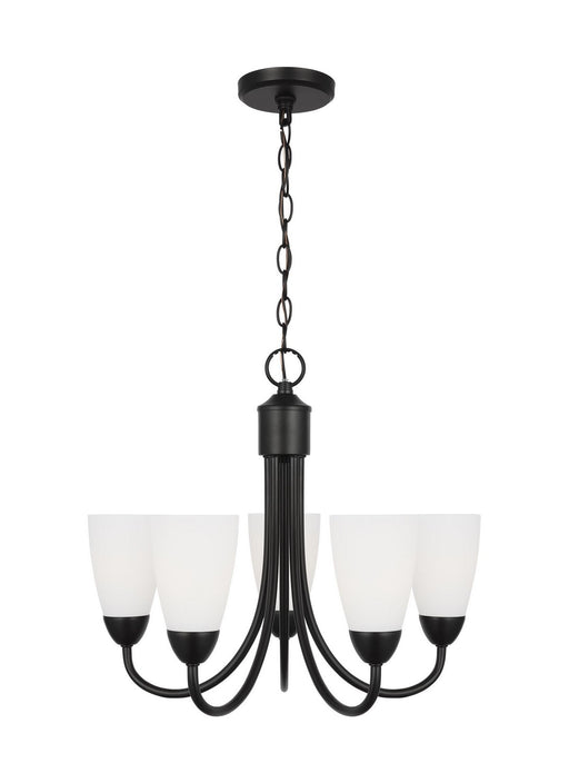 Generation Lighting - 3120205EN3-112 - Five Light Chandelier - Seville - Midnight Black