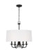 Generation Lighting - 3320205EN-112 - Five Light Chandelier - Seville - Midnight Black