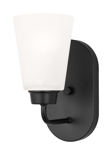 Kerrville One Light Wall / Bath Sconce Midnight Black