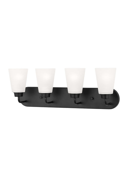 Generation Lighting - 4415204EN3-112 - Four Light Wall / Bath - Kerrville - Midnight Black