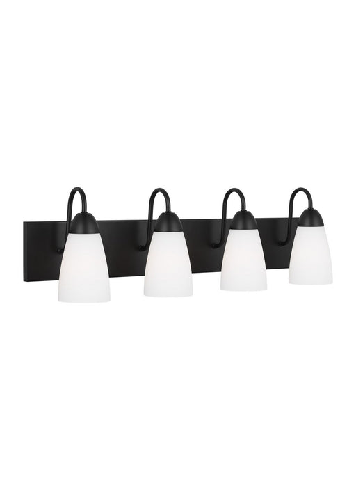 Generation Lighting - 4420204EN3-112 - Four Light Wall / Bath - Seville - Midnight Black