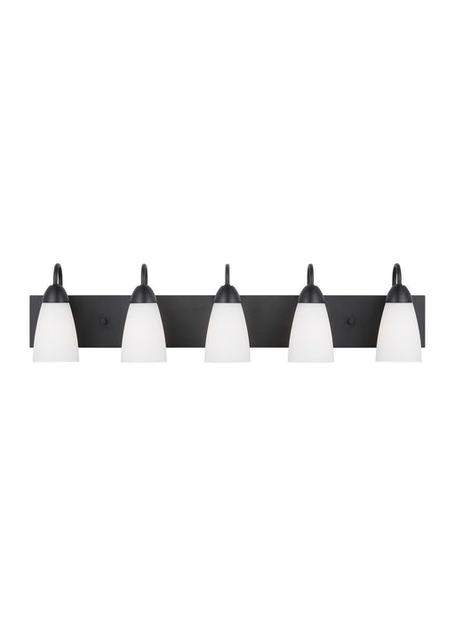 Generation Lighting - 4420205EN3-112 - Five Light Wall / Bath - Seville - Midnight Black