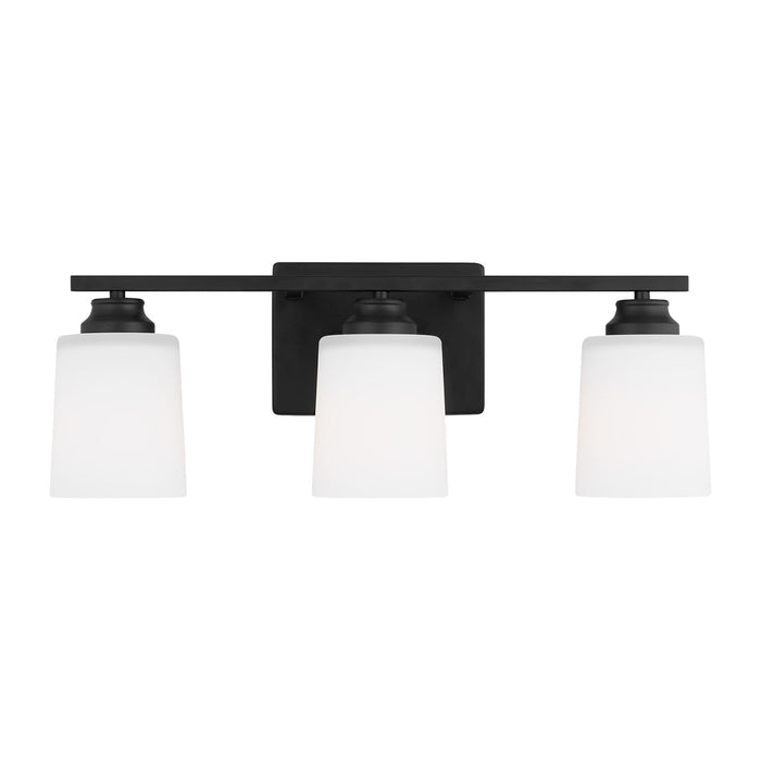 Generation Lighting - 4420903EN3-112 - Three Light Wall / Bath - Vinton - Midnight Black