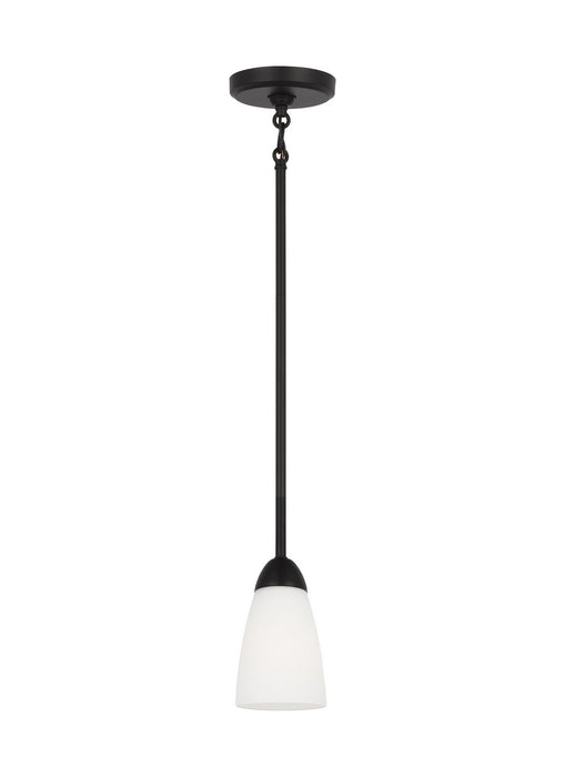 Generation Lighting - 6120201EN3-112 - One Light Mini Pendant - Seville - Midnight Black