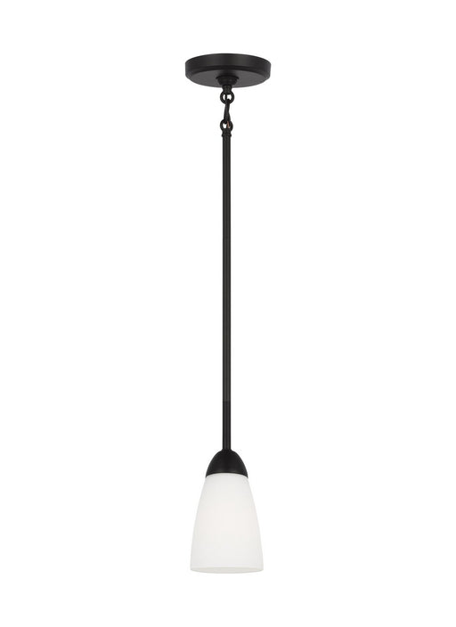 Generation Lighting - 6120201EN3-112 - One Light Mini Pendant - Seville - Midnight Black