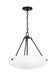 Generation Lighting - 6615203EN3-112 - Three Light Pendant - Kerrville - Midnight Black