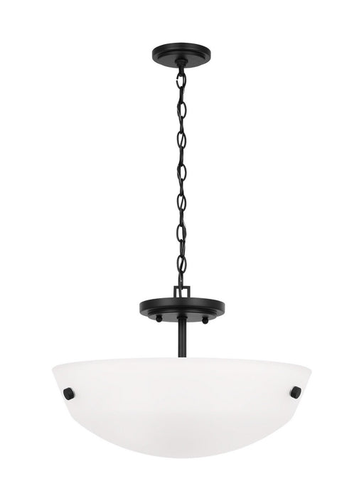 Generation Lighting - 7715202EN3-112 - Two Light Semi-Flush Convertible Pendant - Kerrville - Midnight Black